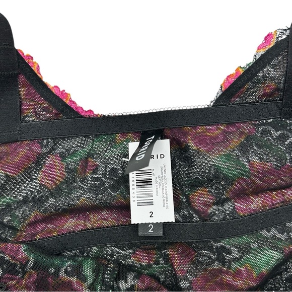 Torrid Women’s Floral Plus Size Black Lace Bralette Size 1X 2X 3X - Picture 11 of 12